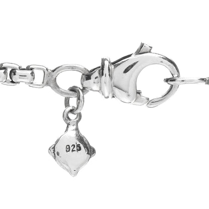 David Yurman Sterling Silver Logo Station Necklace 46" 4 of 4