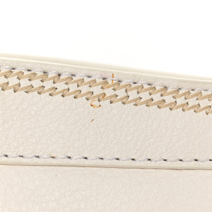 Christian Dior Grained Calfskin Small Dome Bag White 11 of 13
