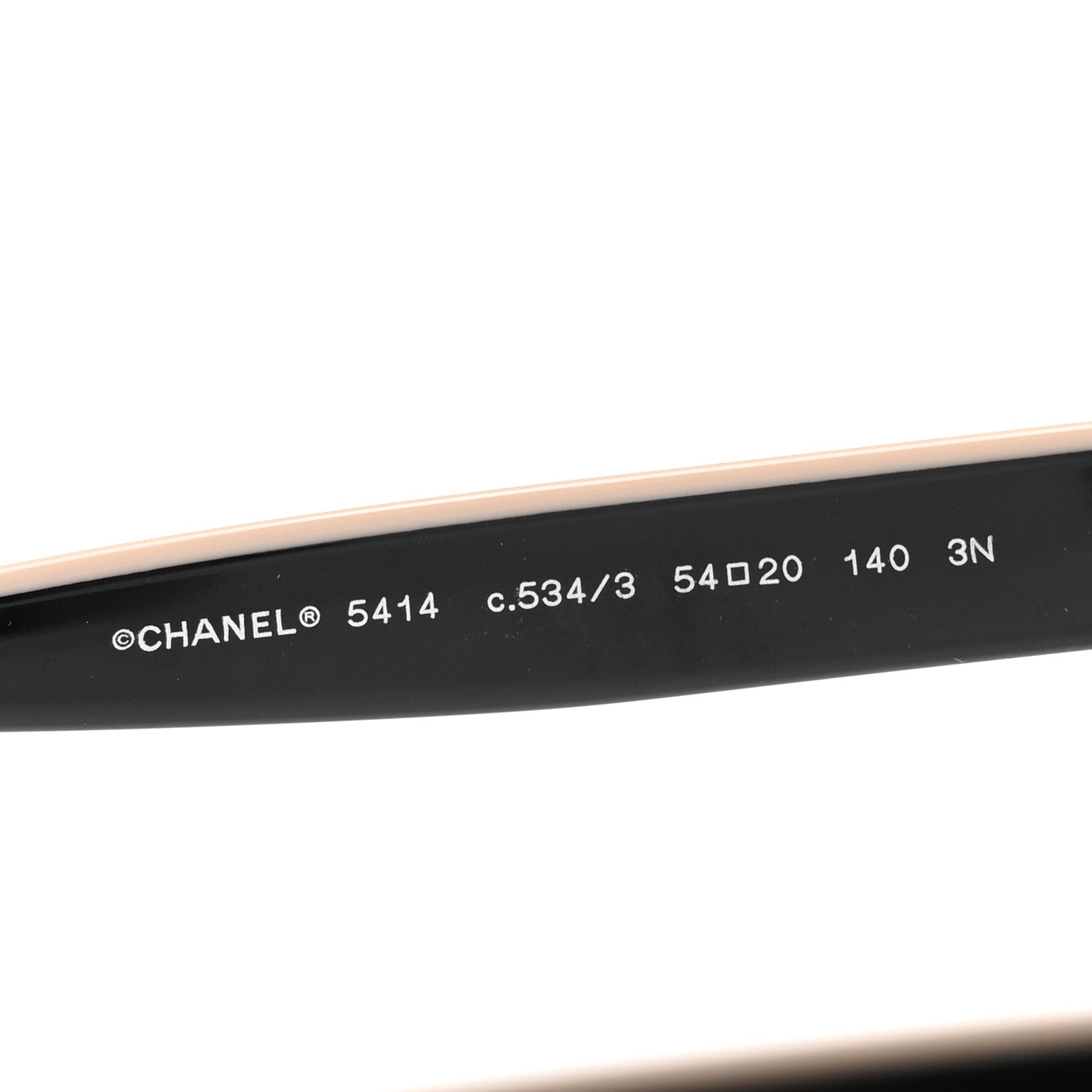 Chanel Acetate CC Butterfly Sunglasses 5414 Black Beige 6 of 8