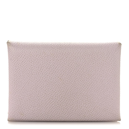 Hermes Epsom Calvi Duo Card Case Mauve Pale 1 of 8