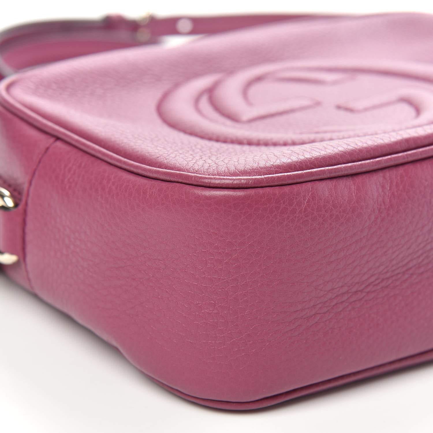 Gucci Pebbled Calfskin Small Soho Disco Bag Peonia Flower 9 of 11