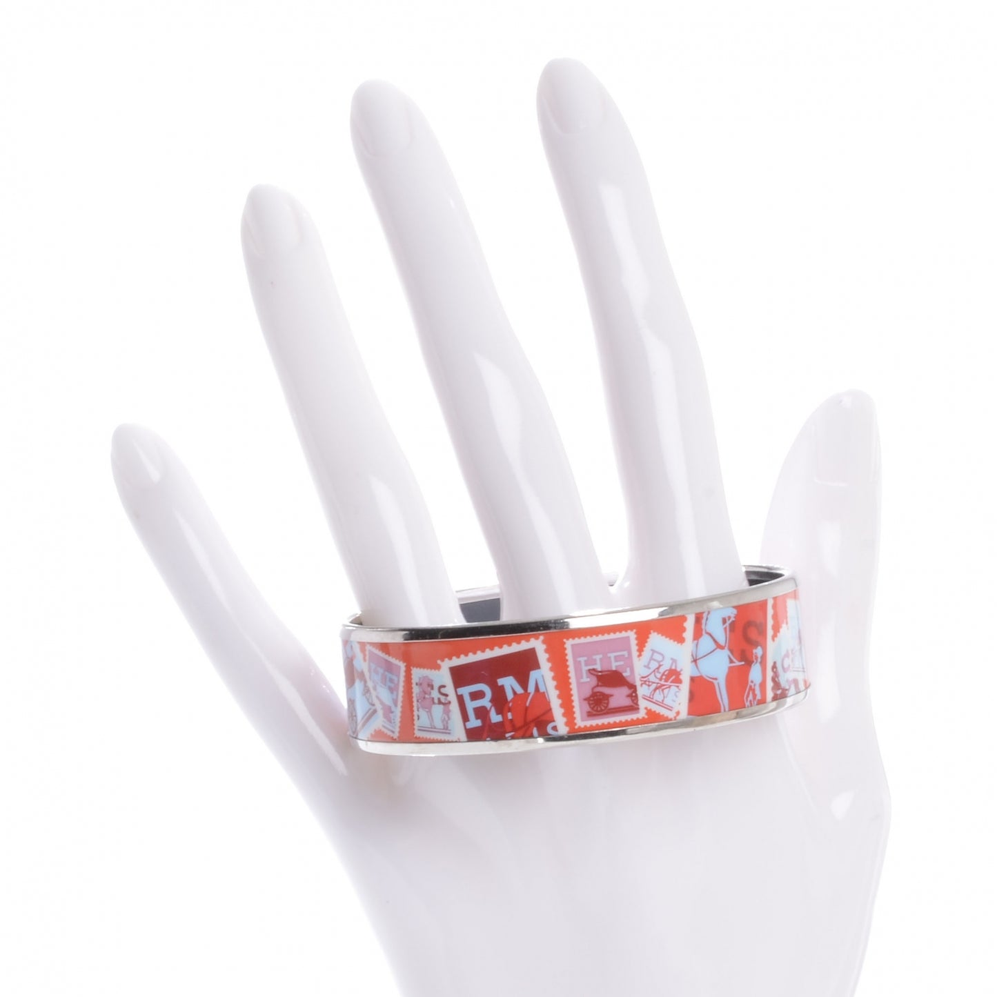 Enamel Wide Stamps Printed Bracelet 70