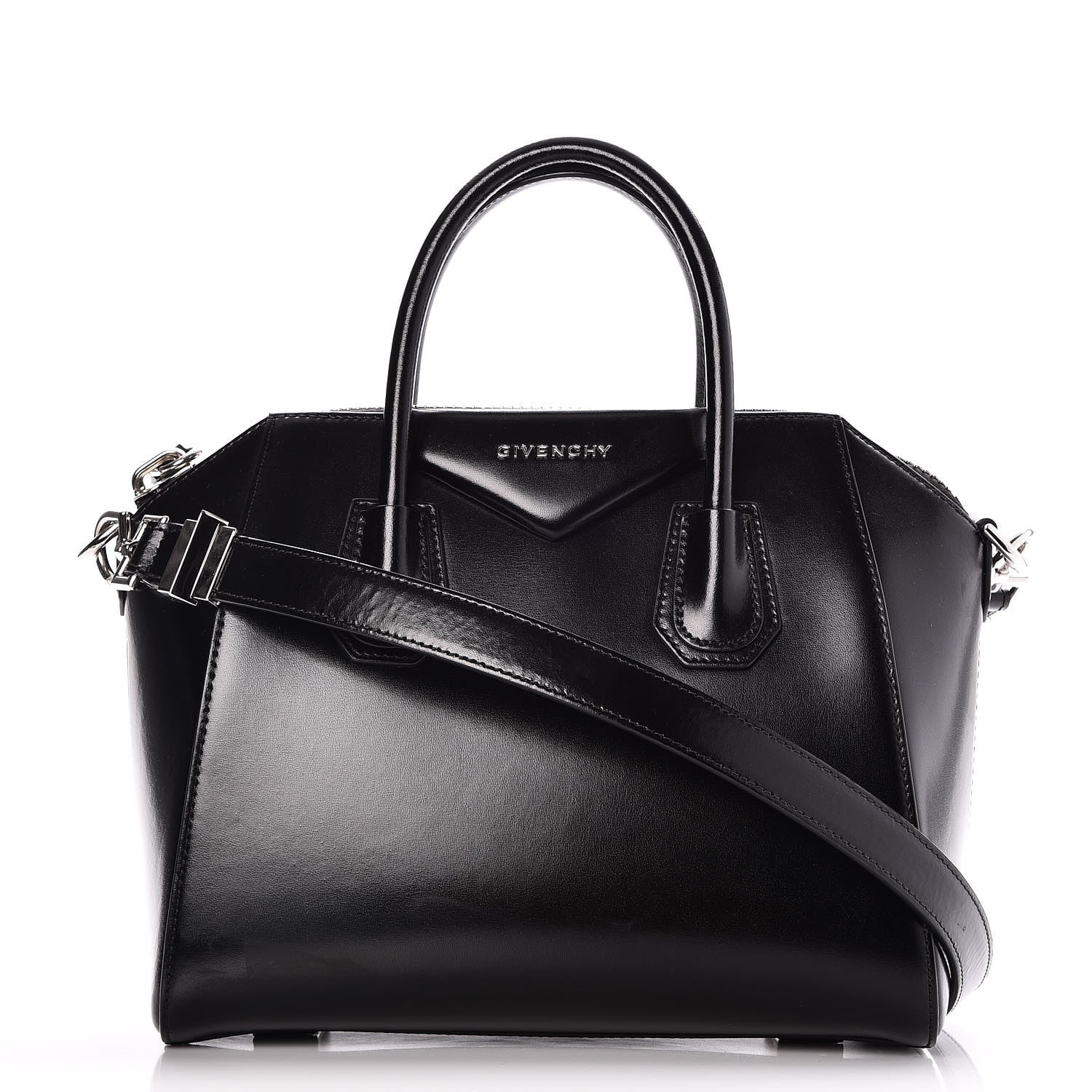 Givenchy Shiny Lord Calfskin Small Antigona Black 1 of 8