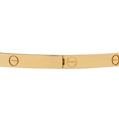 Cartier 18K Yellow Gold Small LOVE Bracelet 17 6 of 8