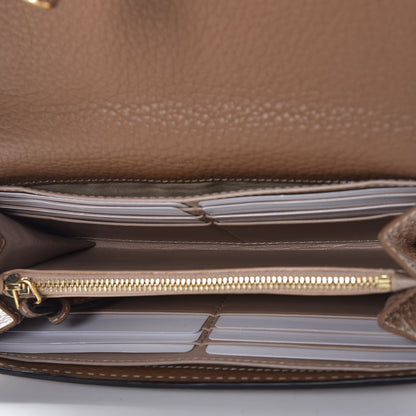 Chloe Calfskin Marcie Continental Flap Wallet Nut 5 of 8