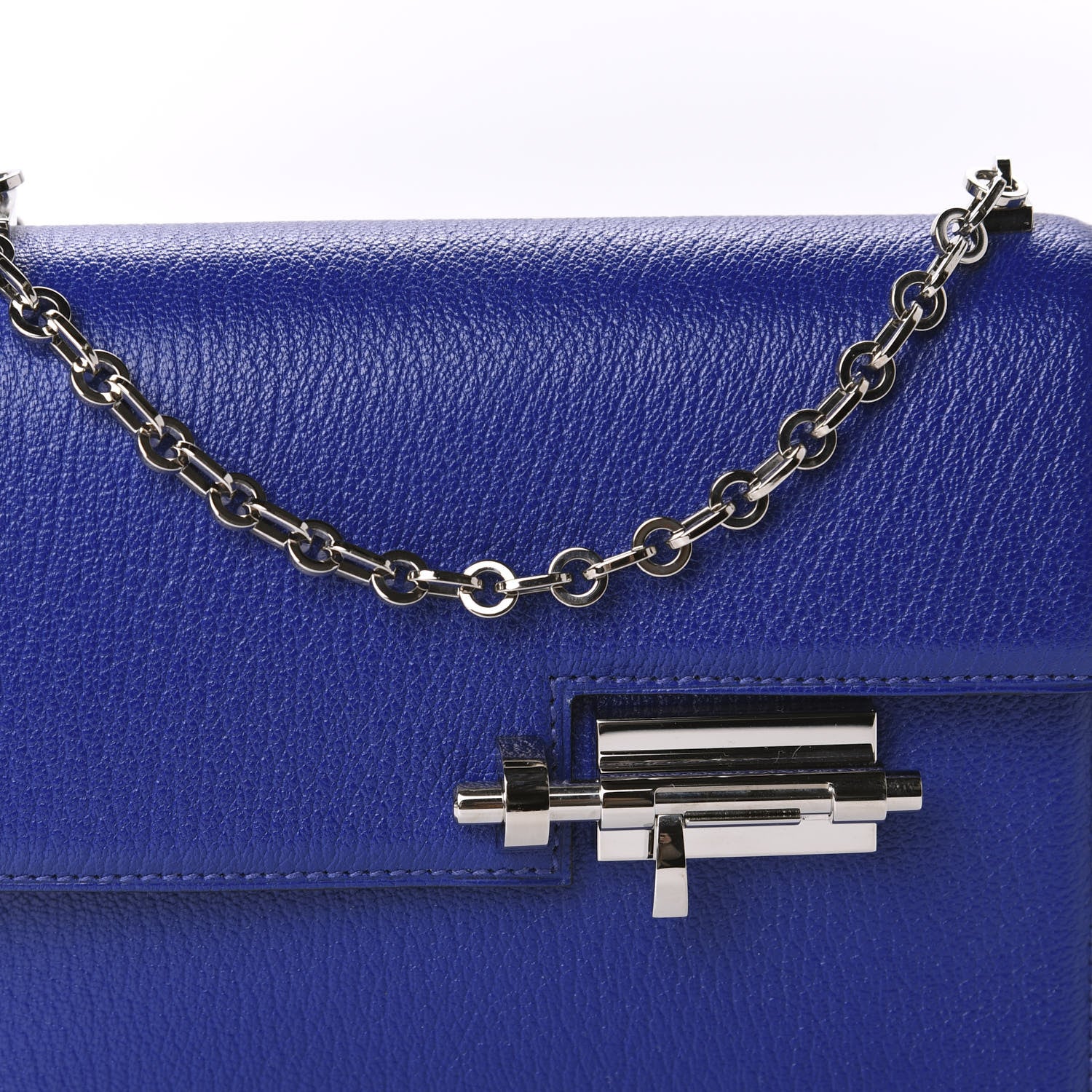 Hermes Chevre Chamkila Mini Verrou Chaine Bag Bleu Electrique 10 of 11
