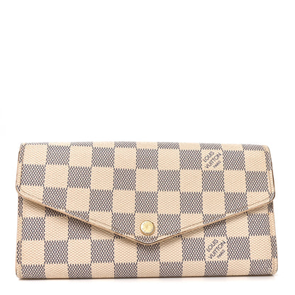Louis Vuitton Damier Azur Sarah Wallet NM 1 of 8