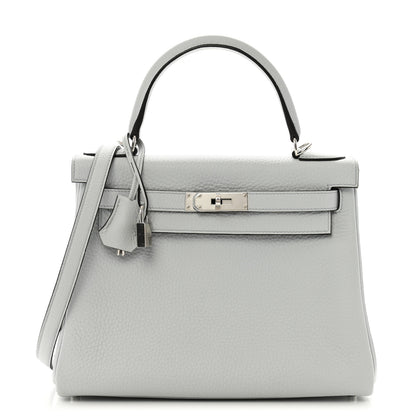 Hermes Togo Kelly Retourne 28 Gris Pale 1 of 10