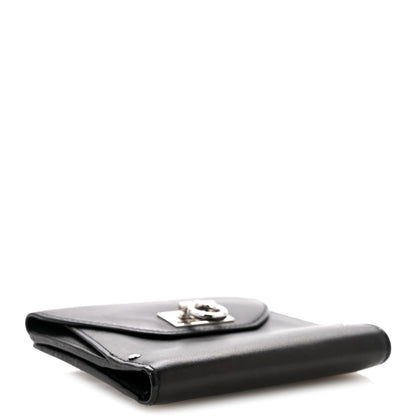 Salvatore Ferragamo Calfskin Gancini French Wallet Black 4 of 12