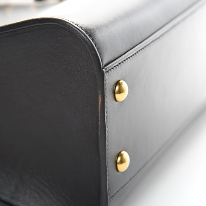 Saint Laurent Calfskin Monogram Baby Cabas Black 11 of 12