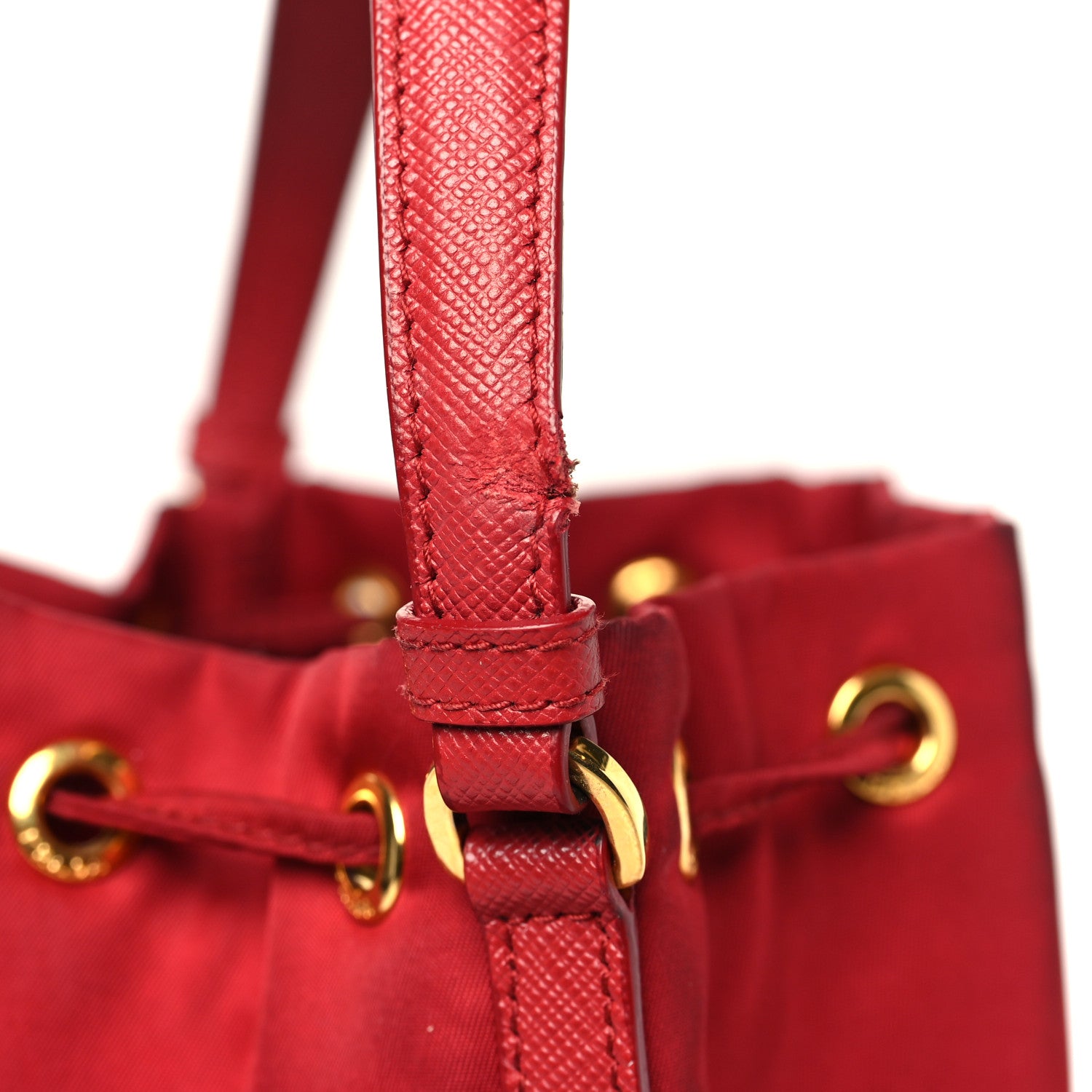 Prada Nylon Vela Saffiano Mini Bucket Crossbody Bag 13 of 15