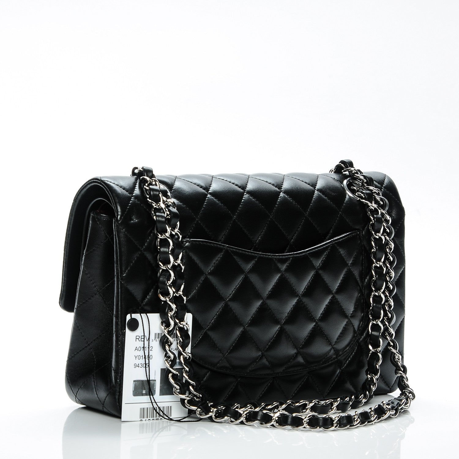 Chanel Lambskin Quilted Medium Double Flap Black 3 of 8