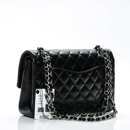 Chanel Lambskin Quilted Medium Double Flap Black 3 of 8