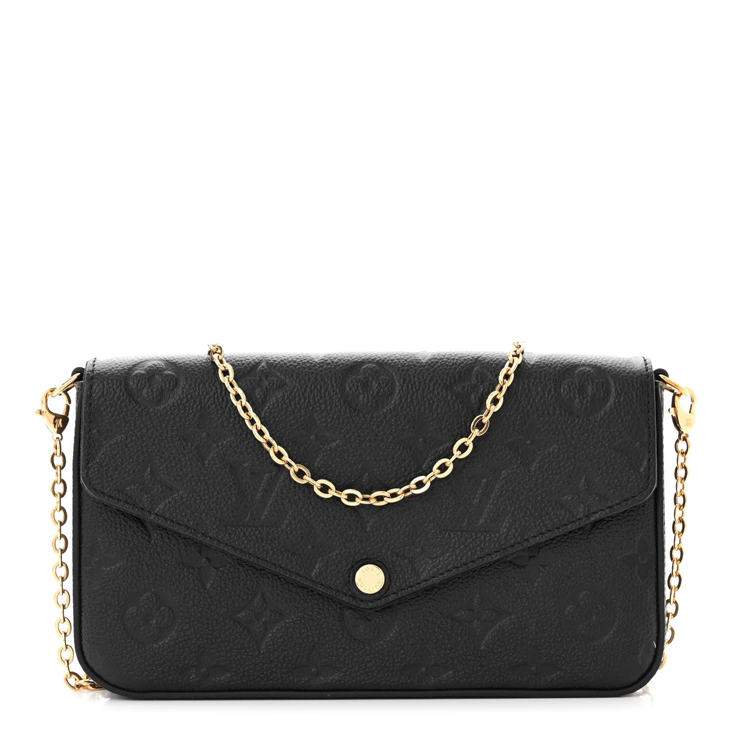 Louis Vuitton Empreinte Pochette Felicie Chain Wallet Black 1 of 13