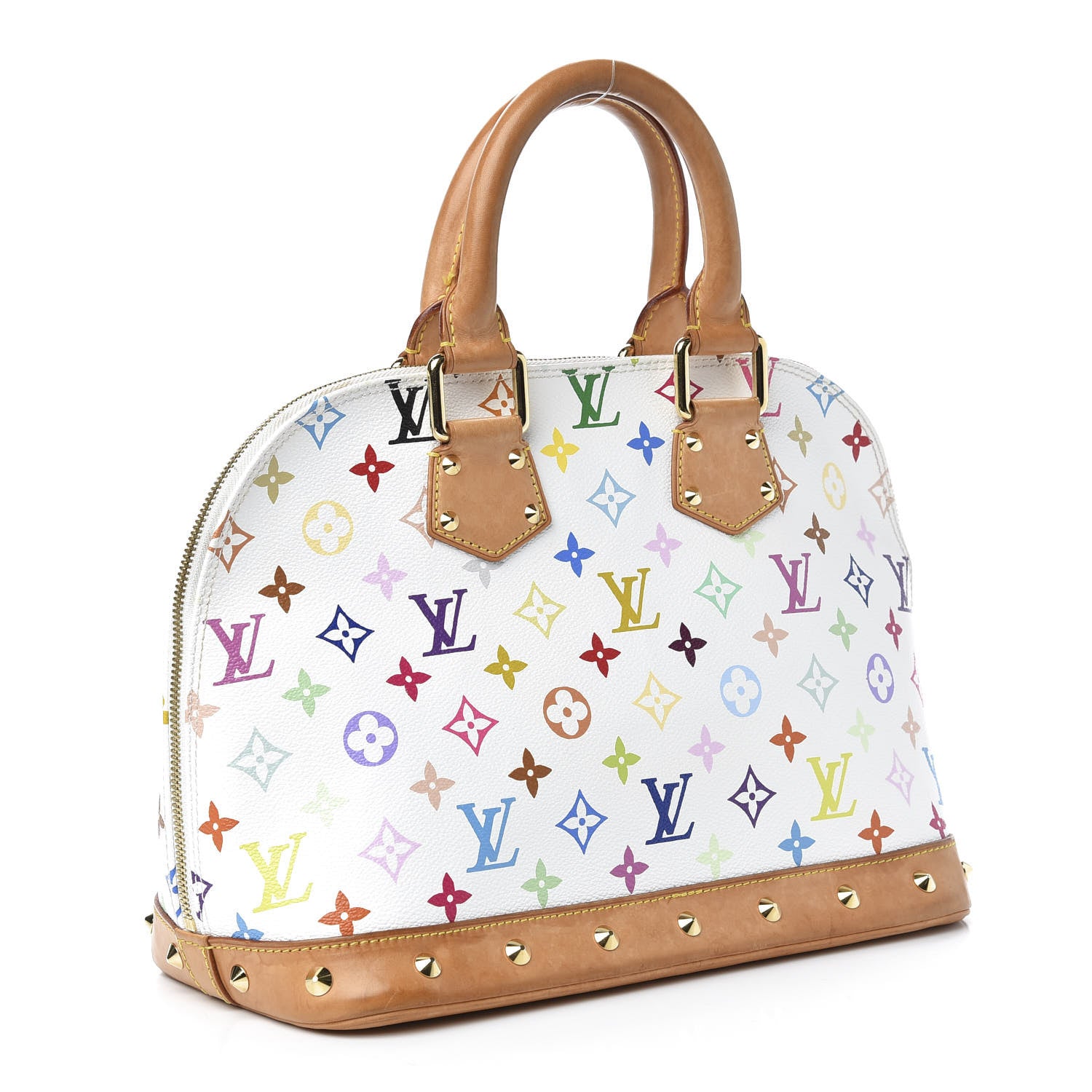 Louis Vuitton Monogram Multicolor Alma White 3 of 10