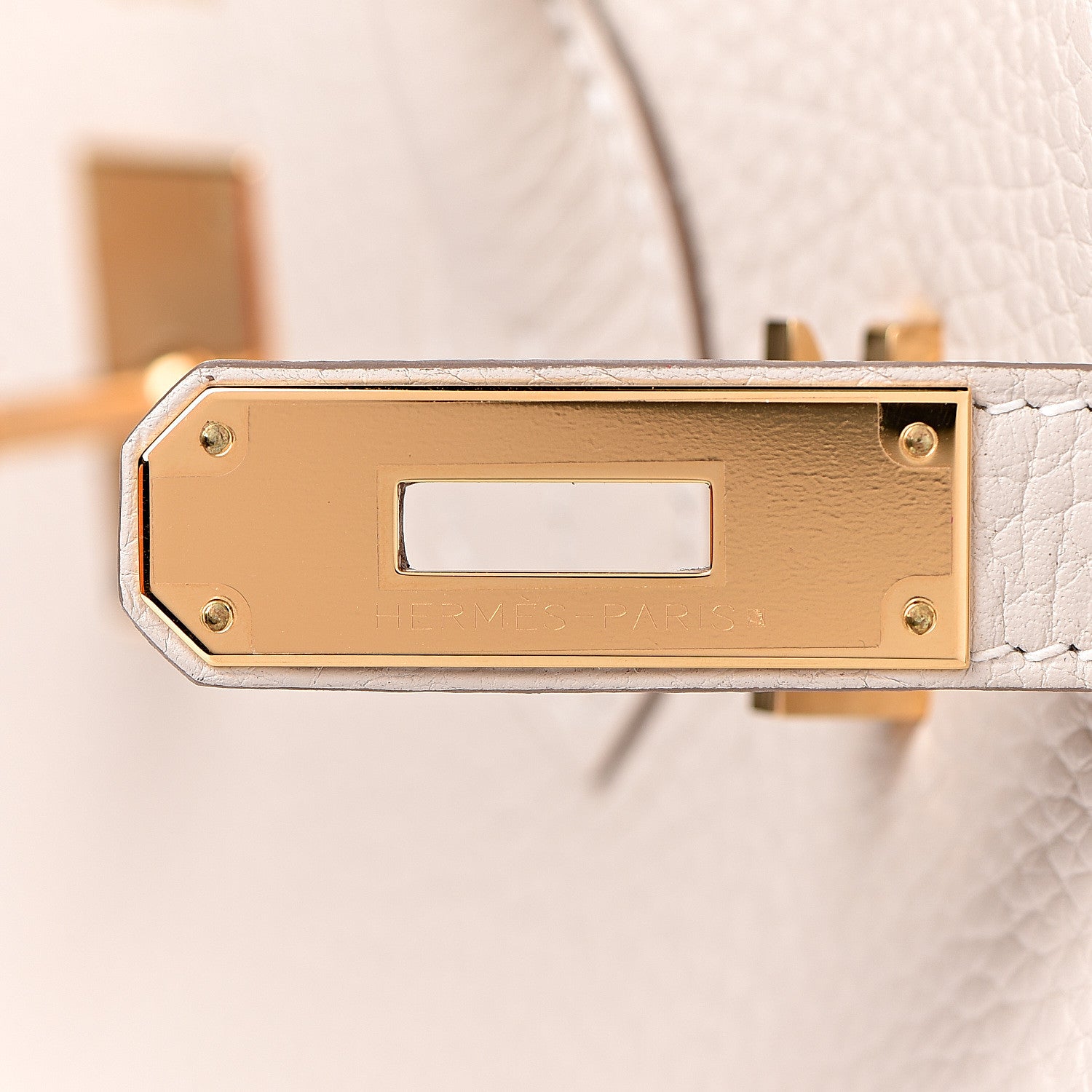 Hermes Taurillon Clemence Birkin 30 Craie 8 of 38