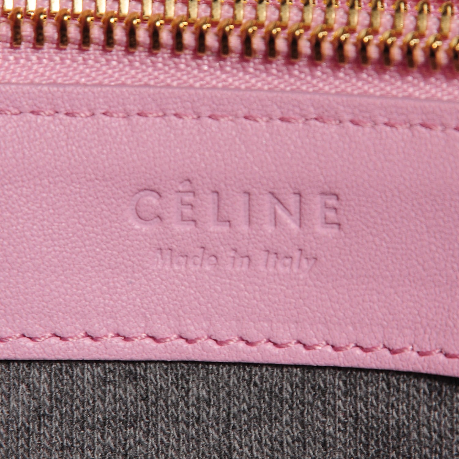 Celine Lambskin Large Trio Crossbody Bag Pink 8 of 9