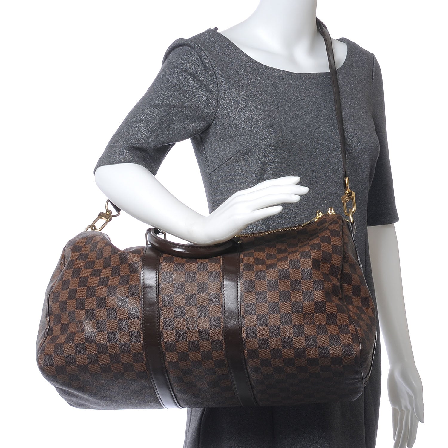 Louis Vuitton Damier Ebene Keepall Bandouliere 45 2 of 7