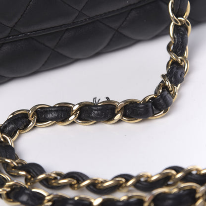 Chanel Lambskin Quilted Jumbo Single Flap Black 8 of 11