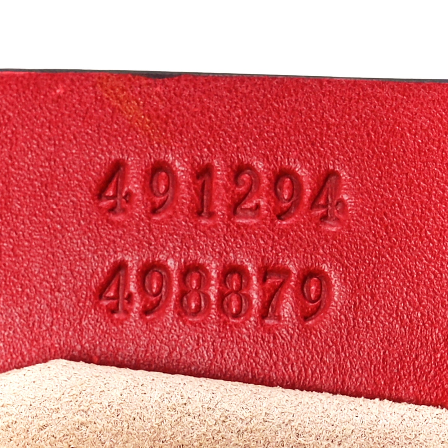 Calfskin Matelasse GG Marmont Belt Bag 105 42 Hibiscus Red