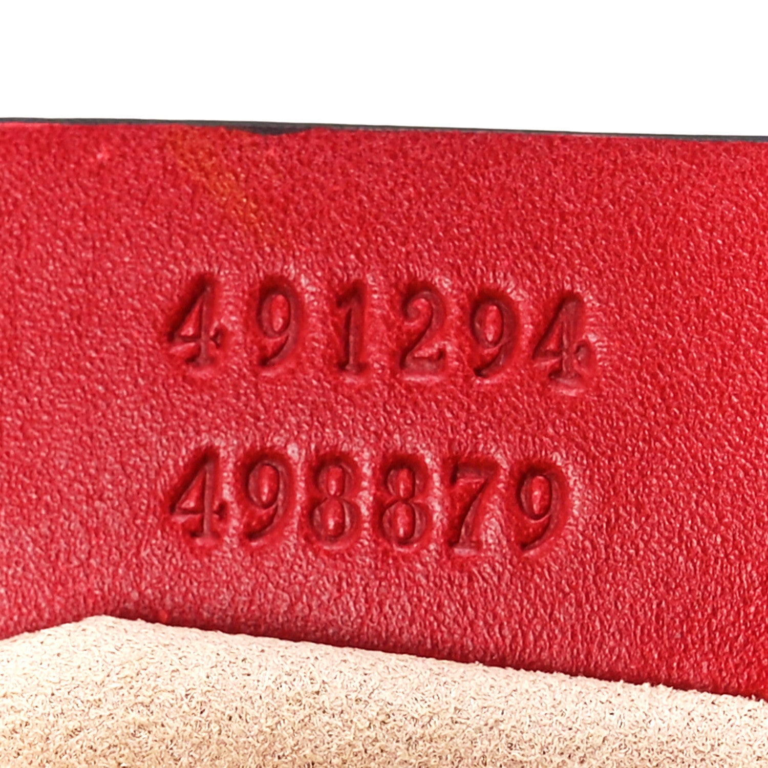 Gucci Calfskin Matelasse GG Marmont Belt Bag 105 42 Hibiscus Red 7 of 13
