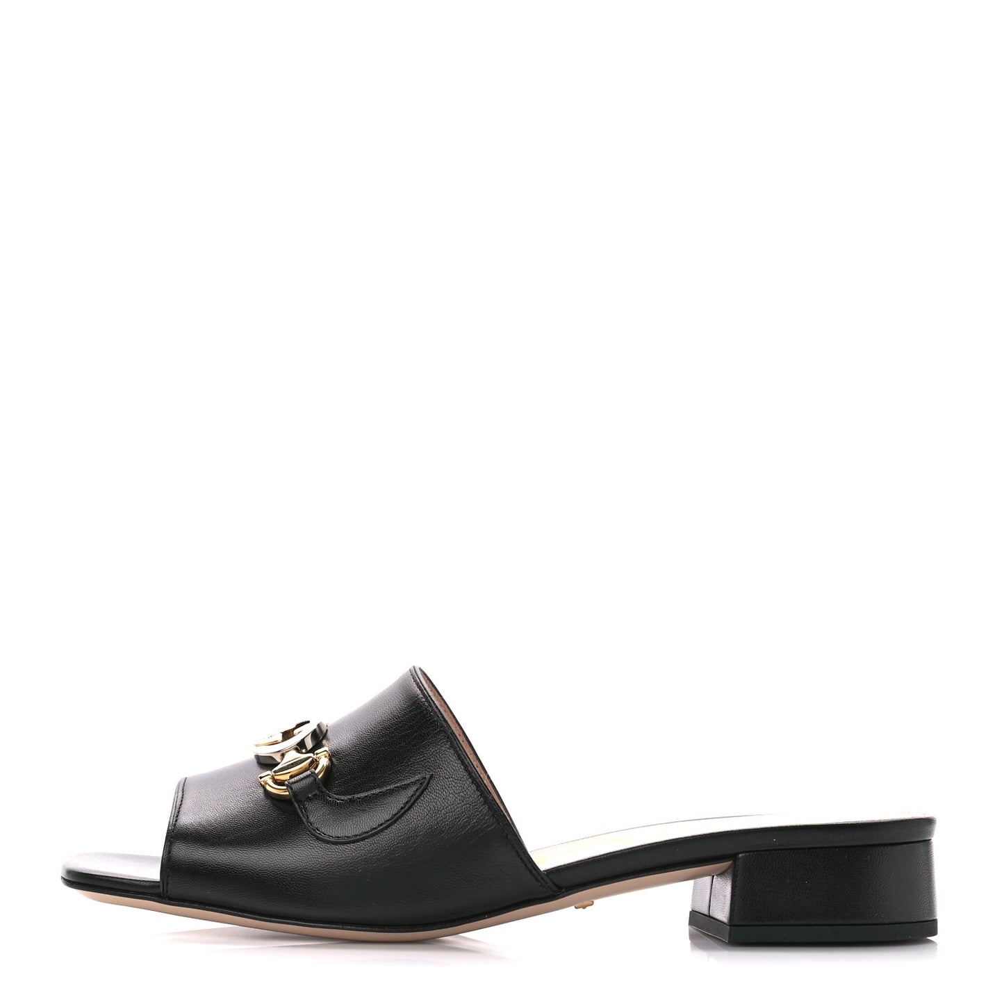 Malaga Kid Zumi Mid Heel Slide Sandals 37.5 Black