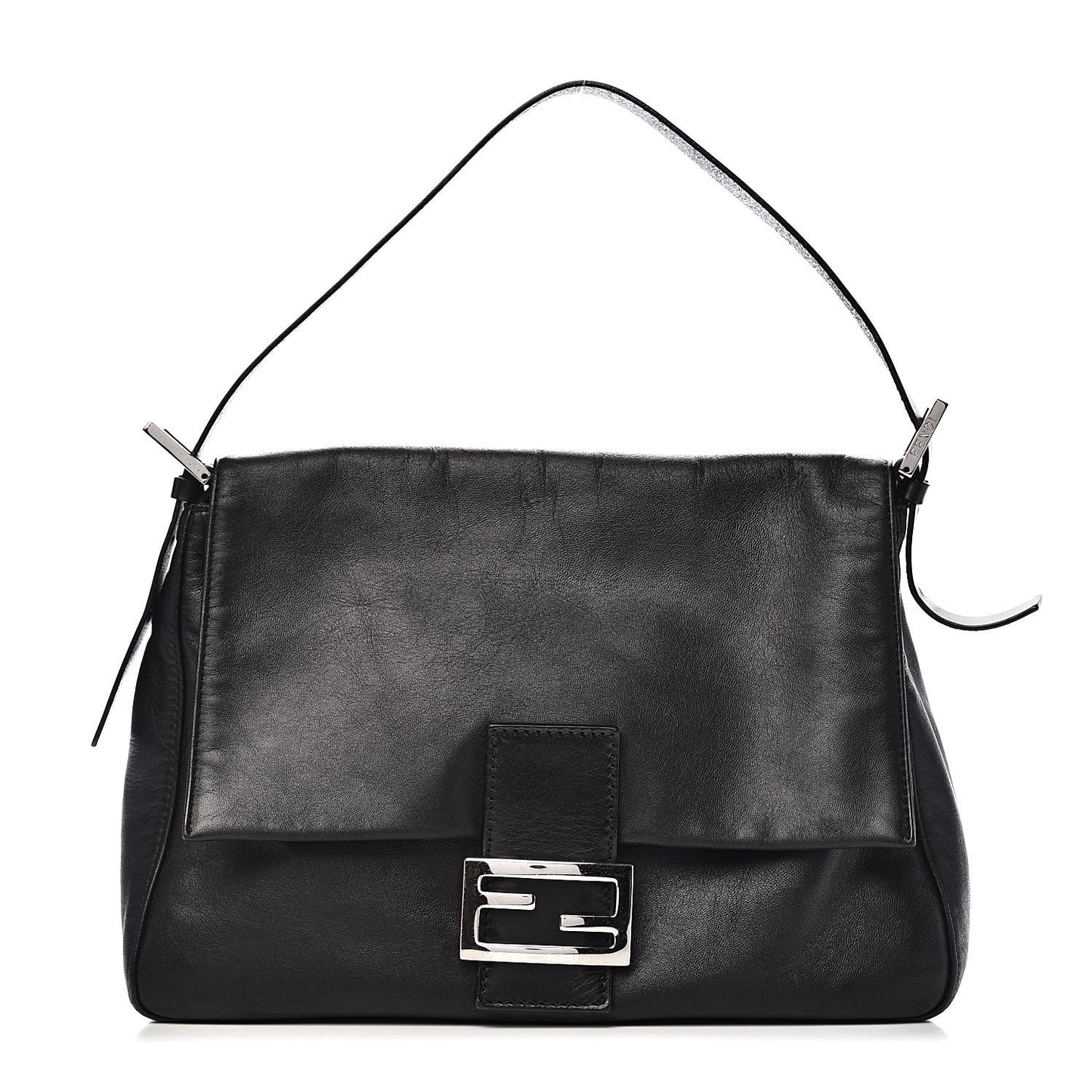 Calfskin Big Forever Mama Baguette Black