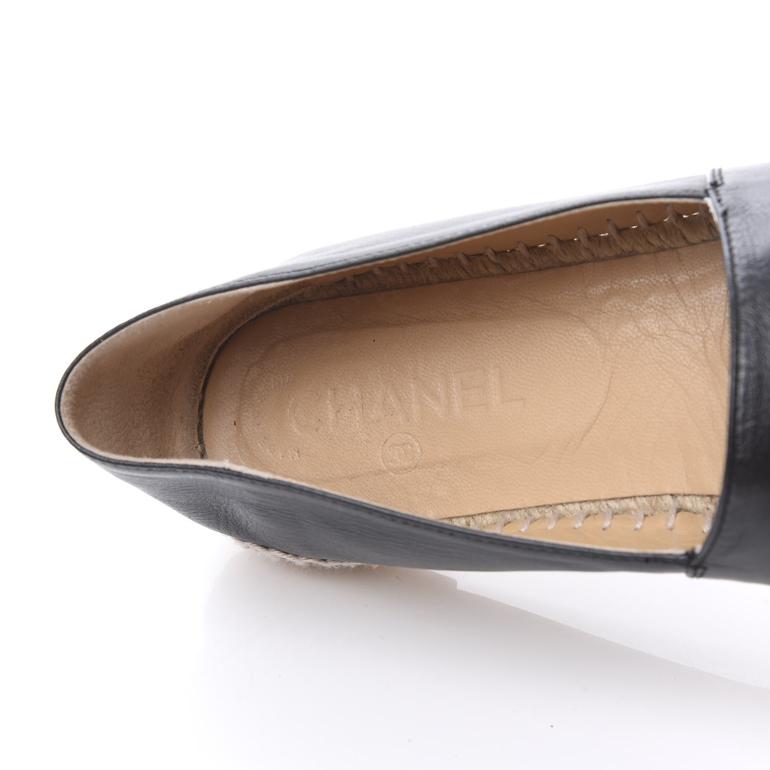 Chanel Lambskin CC Espadrilles 41 Black 7 of 9