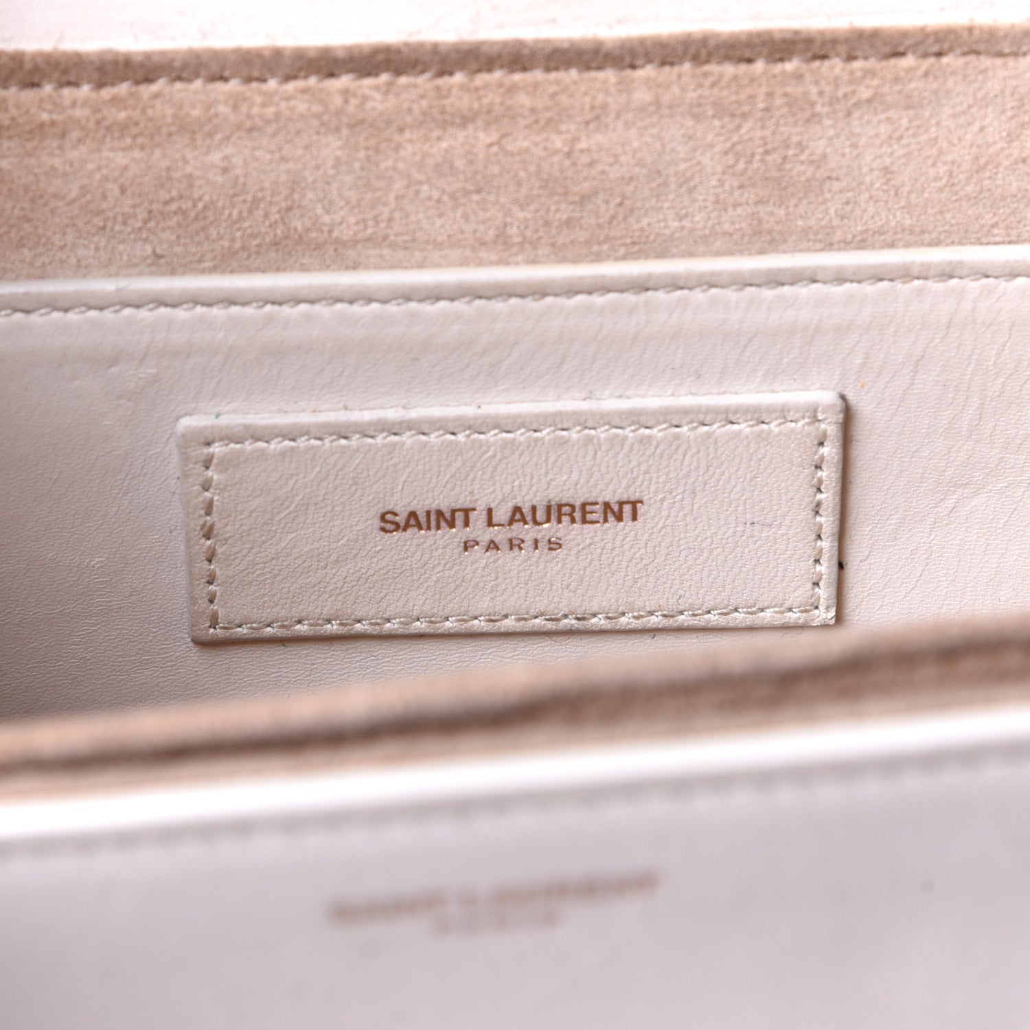 Saint Laurent Calfskin Small Classic Lulu Bag White 5 of 7