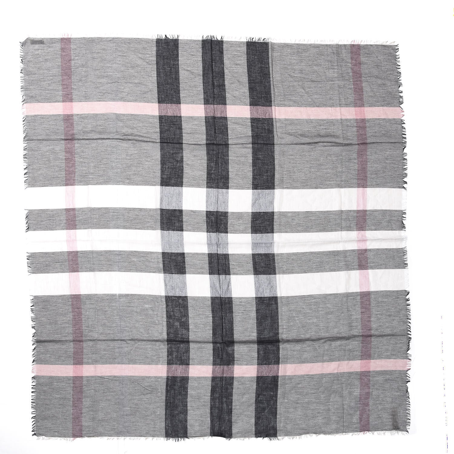 Burberry Modal Wool Giant Check Scarf Dark Trench 1 of 3
