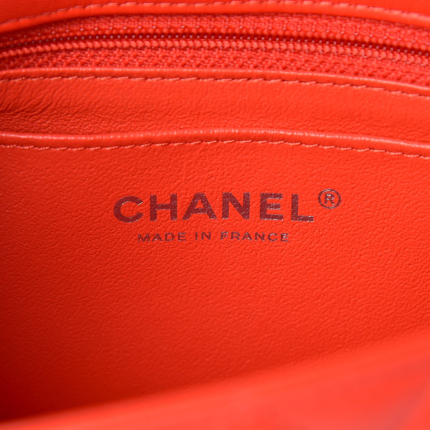 Lambskin Quilted Mini Rectangular Flap Red