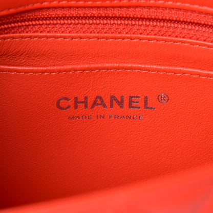 Chanel Lambskin Quilted Mini Rectangular Flap Red 6 of 12