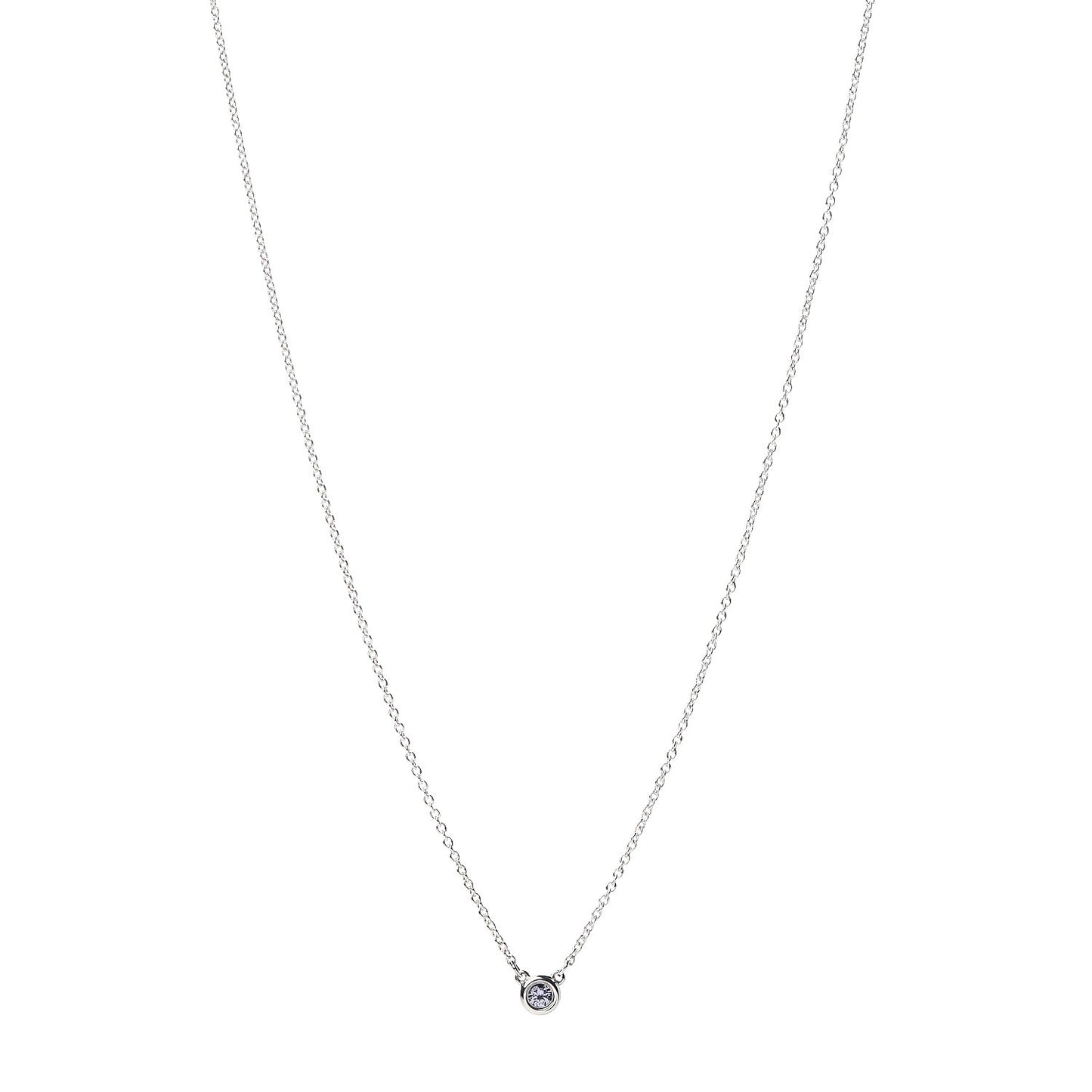 Sterling Silver Tanzanite .07ct Elsa Peretti Color By The Yard Necklace