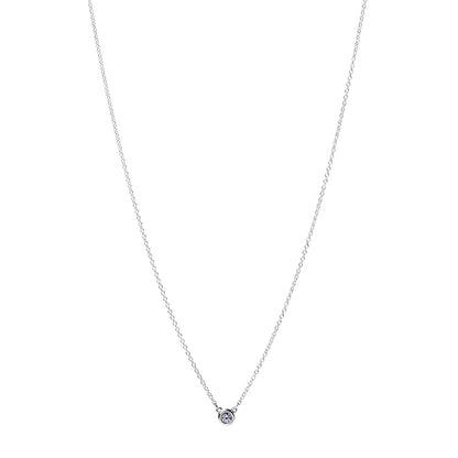 Tiffany Sterling Silver Tanzanite .07ct Elsa Peretti Color By The Yard Necklace 1 of 4