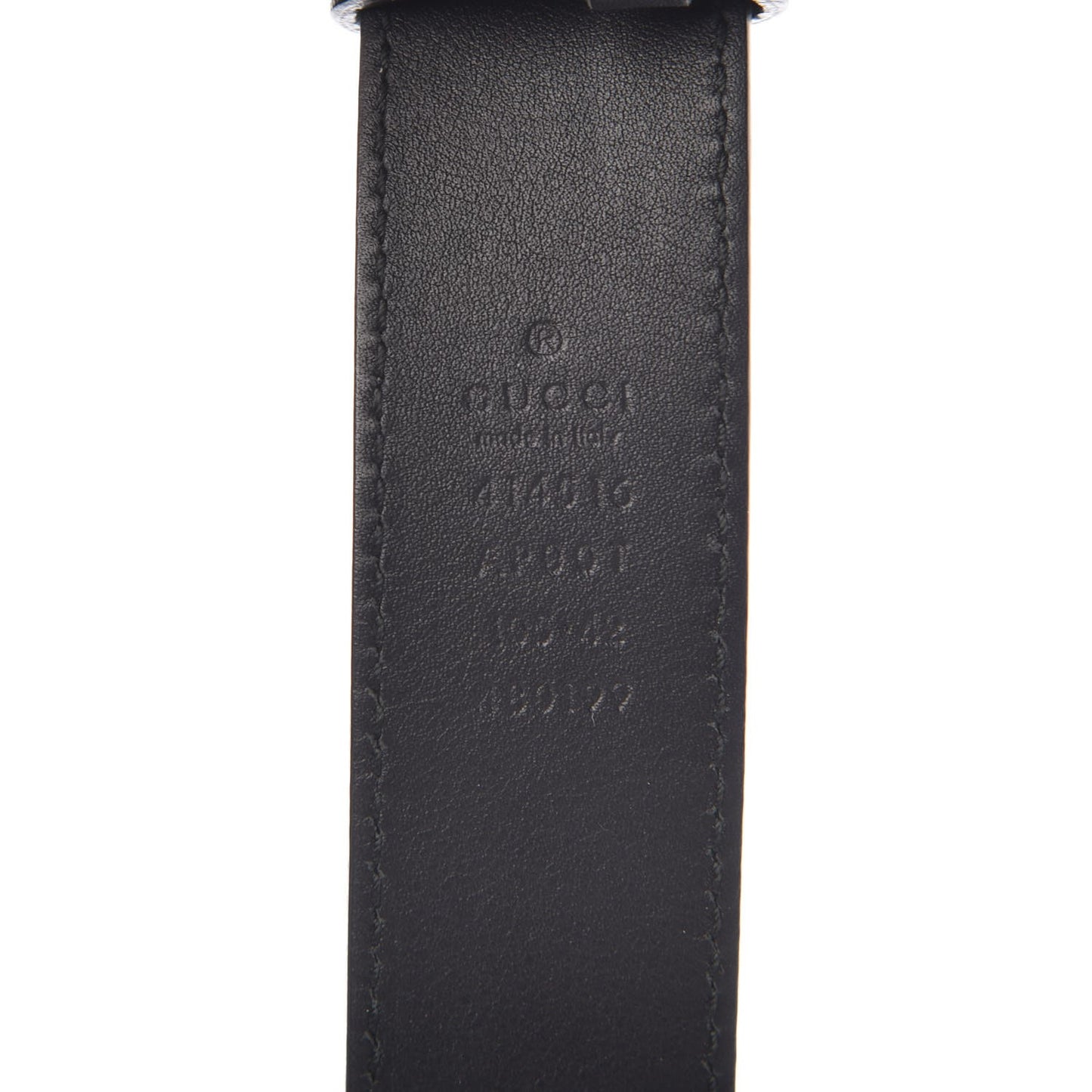 Moon Calfskin Double G 30mm Belt 105 42 Black
