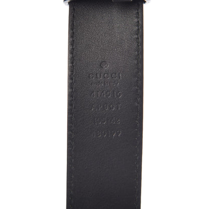 Gucci Moon Calfskin Double G 30mm Belt 105 42 Black 6 of 6