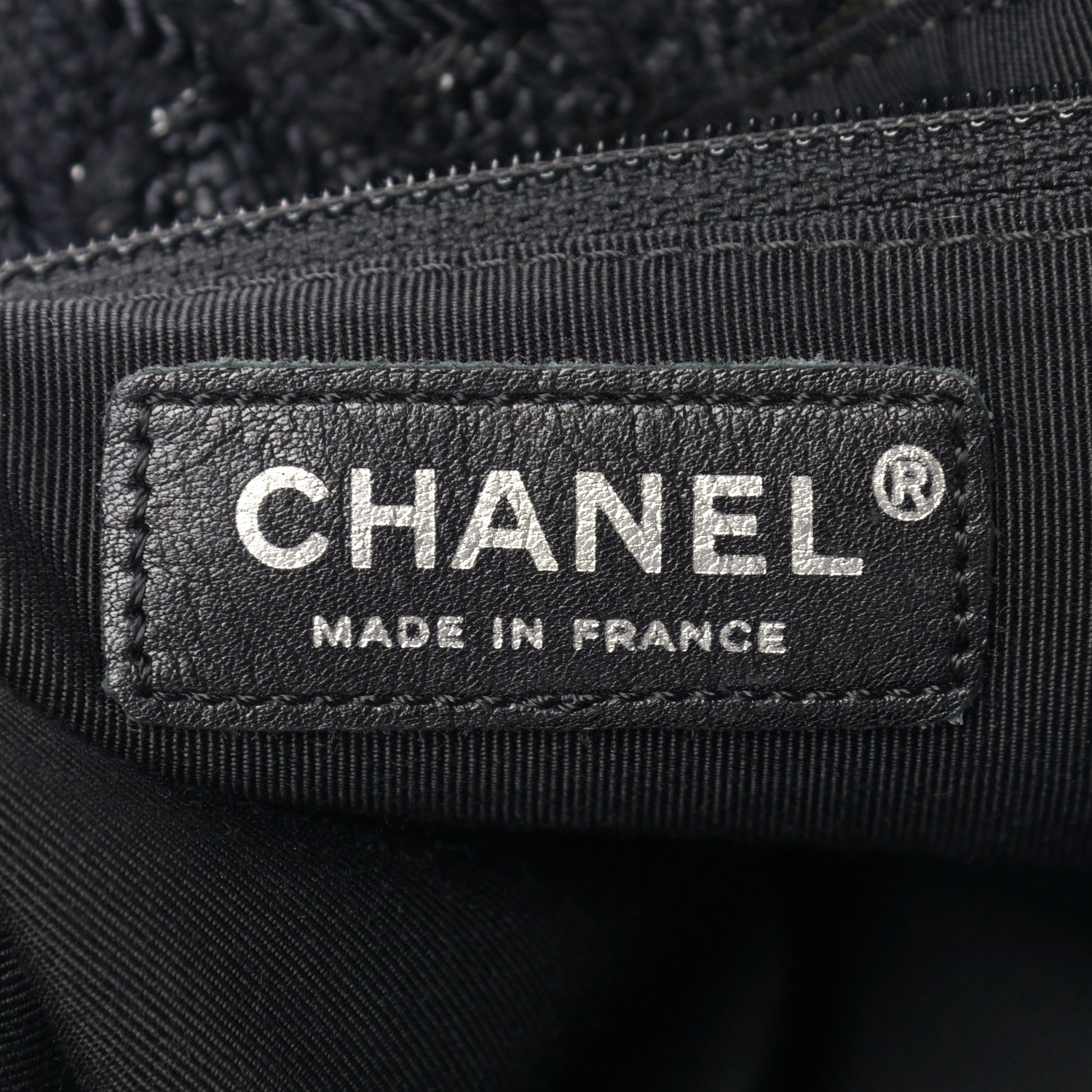 Chanel Tweed Boucle Knitting Bag Black 6 of 10