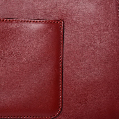 Celine Smooth Calfskin Large Edge Shoulder Bag Red 12 of 18