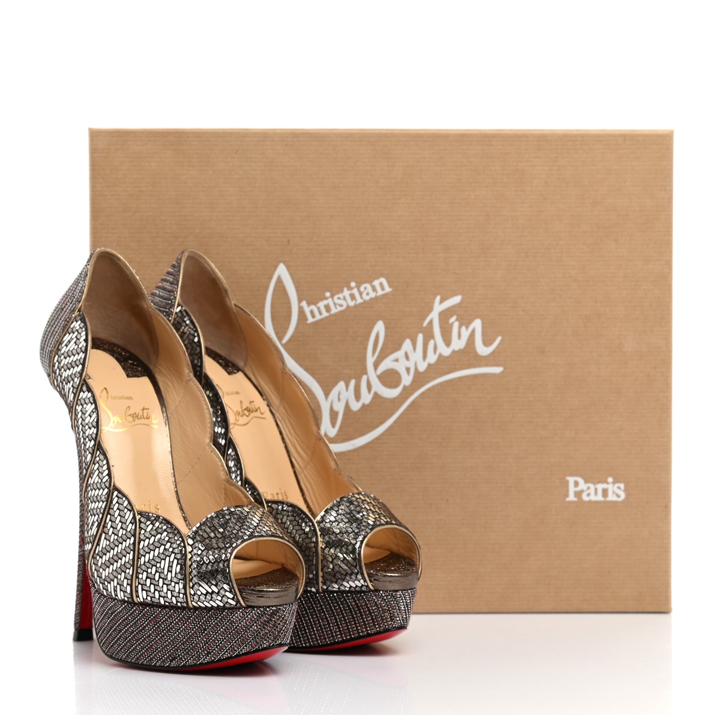 Glitter Specchio Torsatou 150 Pumps 36 Antic Silver