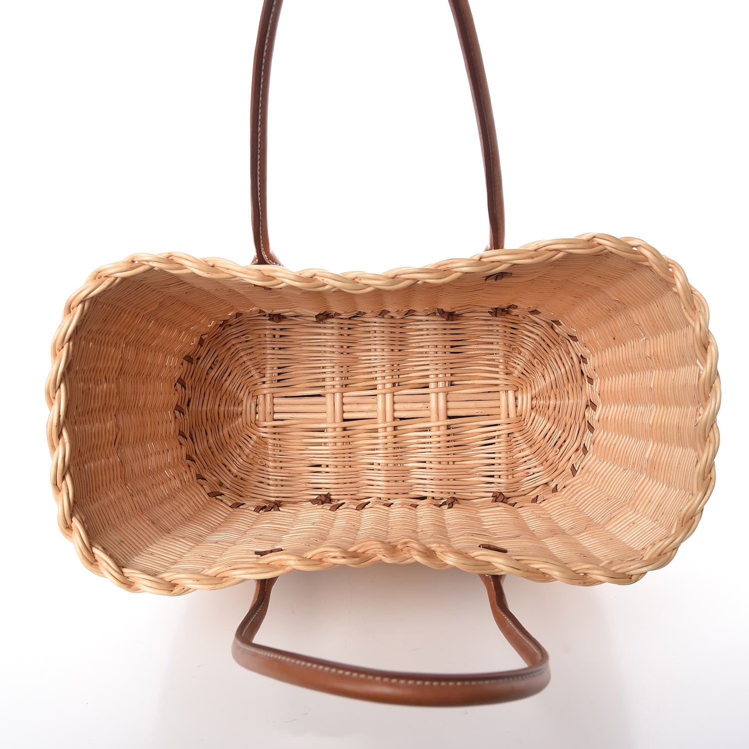 Hermes Barenia Wicker Osier Garden Party 6 of 11