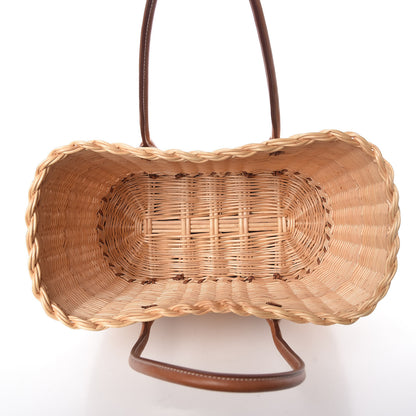 Hermes Barenia Wicker Osier Garden Party 6 of 11