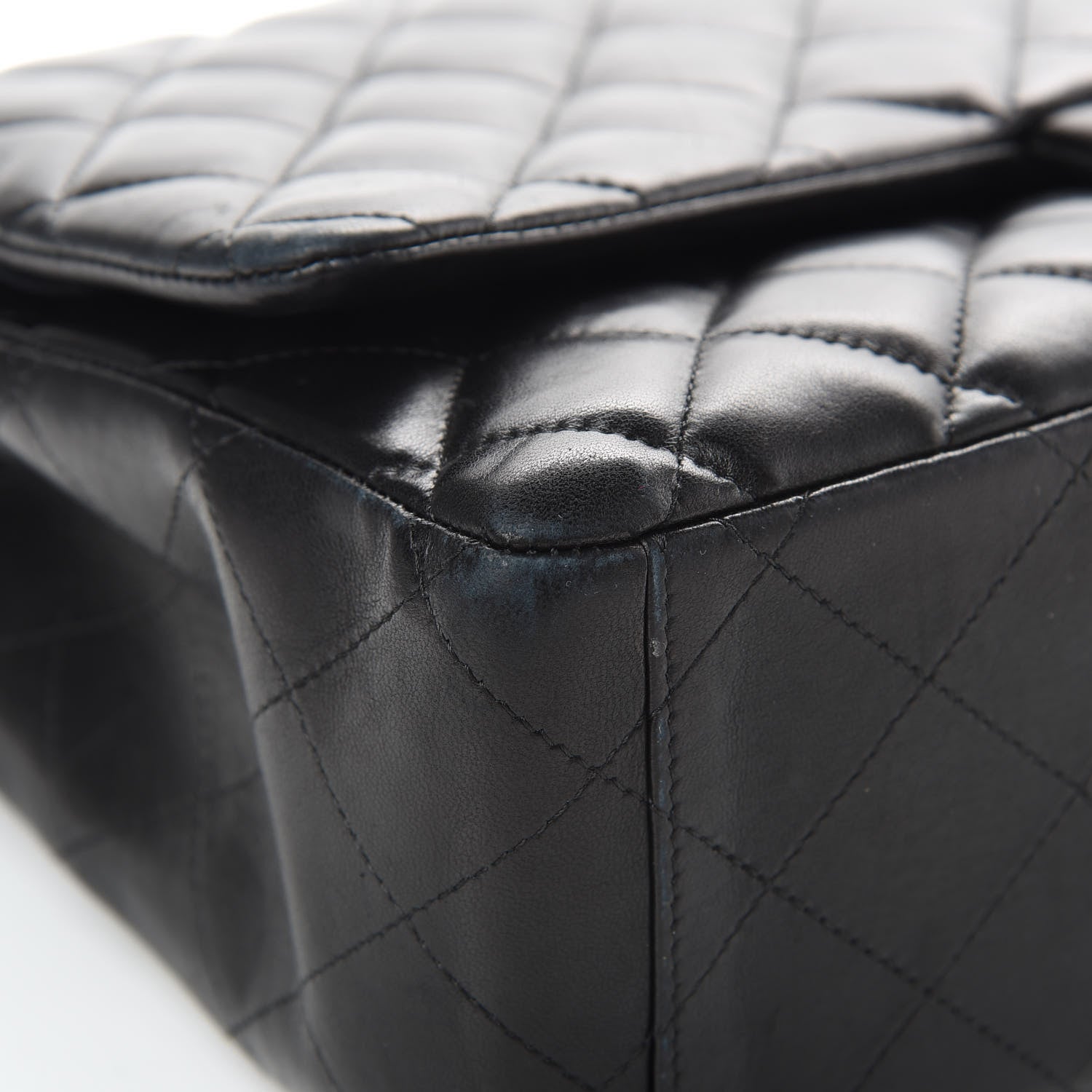 Chanel Lambskin Quilted Maxi Double Flap Black 9 of 19