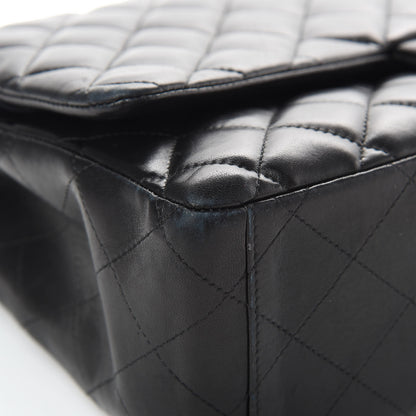 Chanel Lambskin Quilted Maxi Double Flap Black 9 of 19