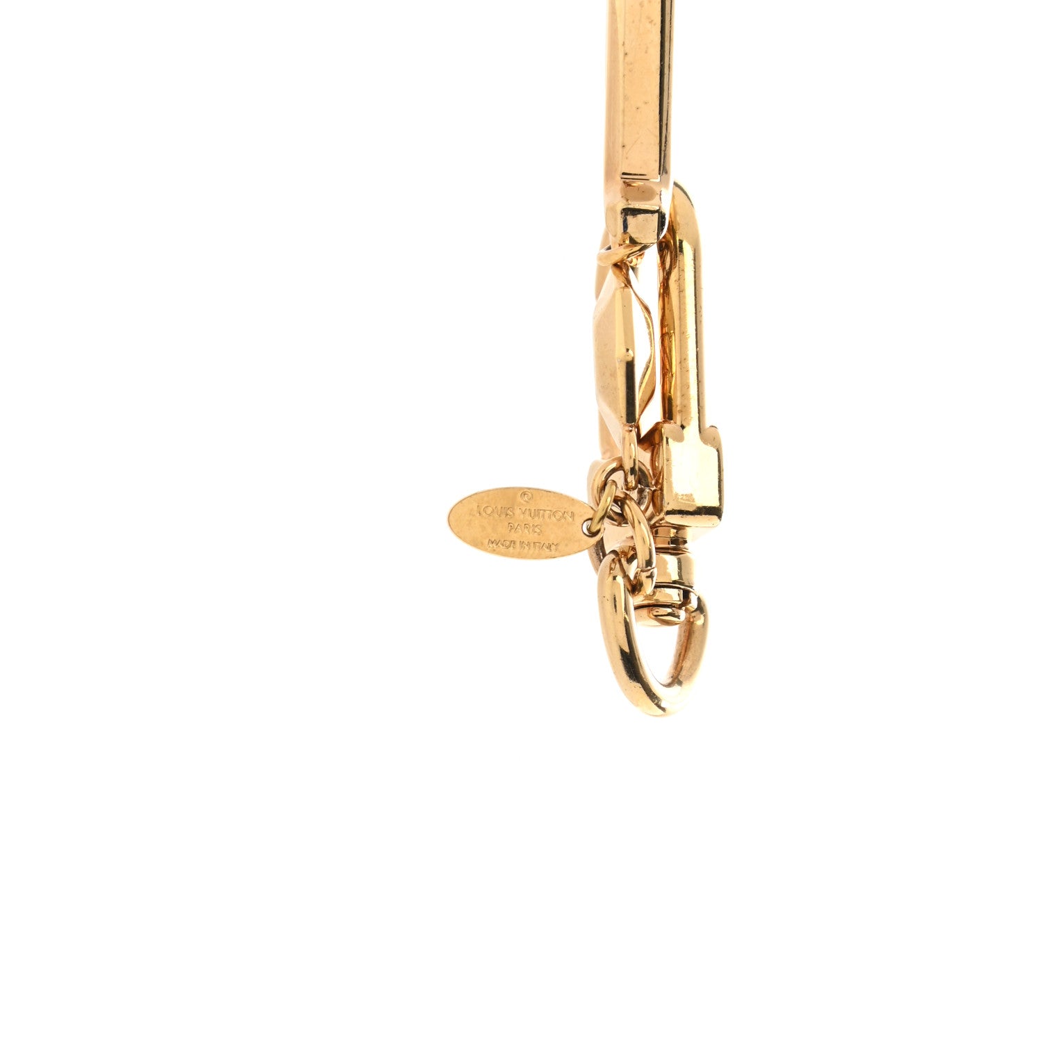 Louis Vuitton LV Facettes Bag Charm Key Holder Gold 3 of 4