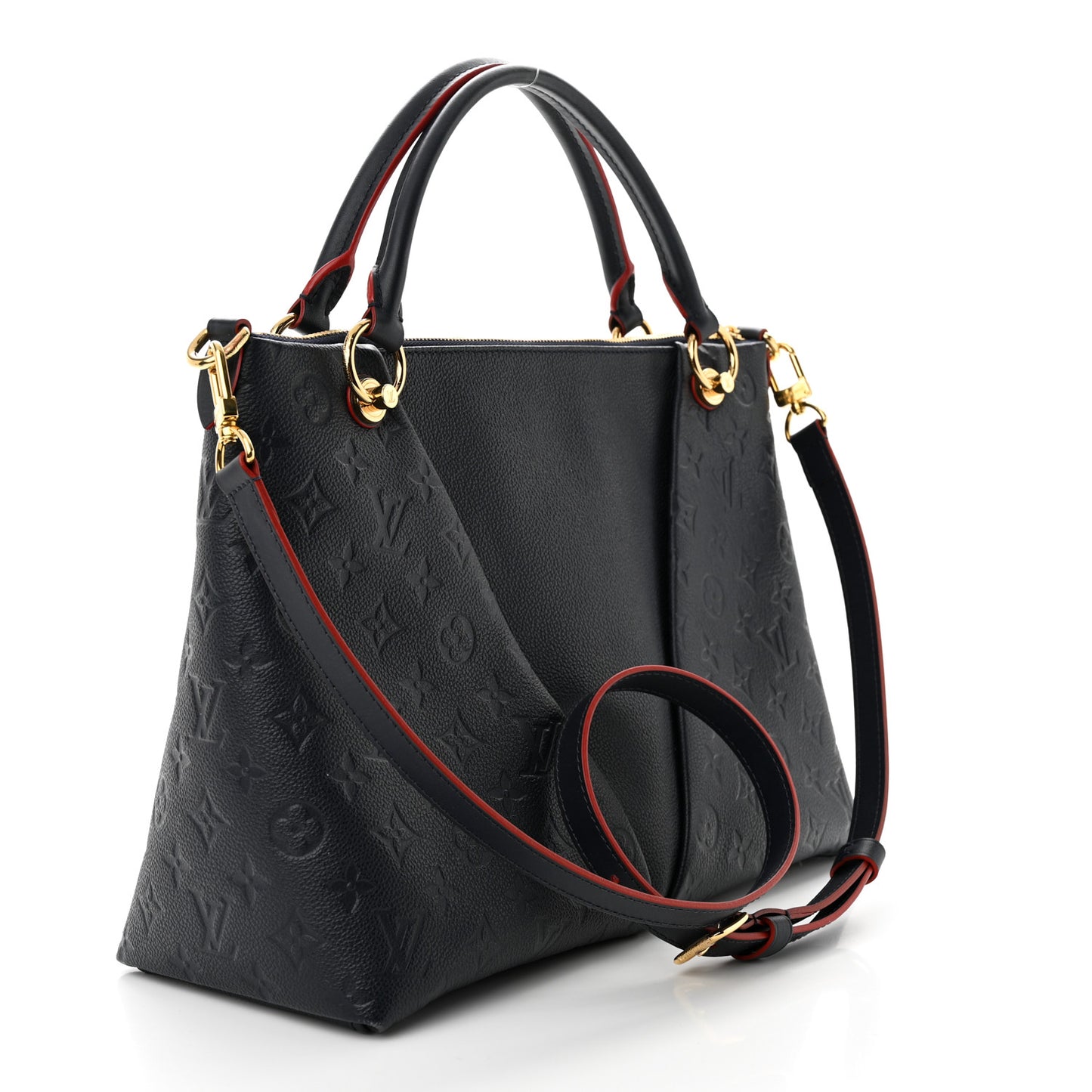 LOUIS VUITTON Empreinte V Tote MM Marine Rouge