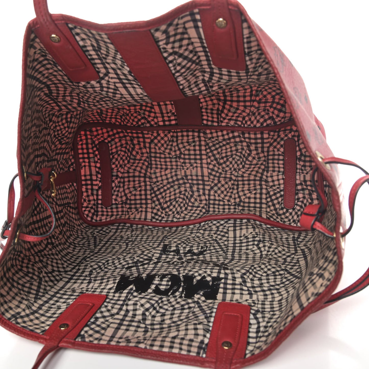 Visetos Large Liz Reversible Shopper Tote Ruby Red