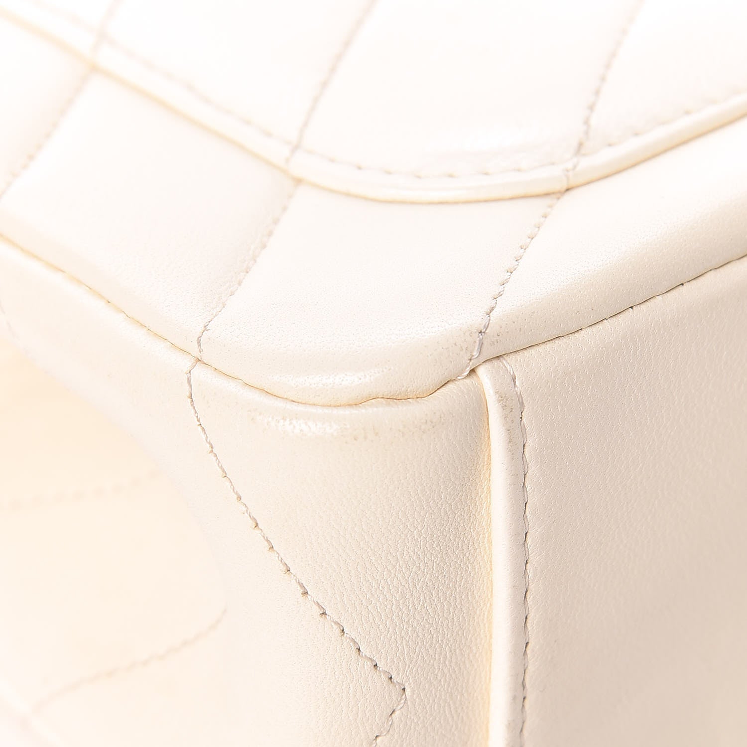 Chanel Lambskin Chevron Quilted Envelope Flap White 16 of 21
