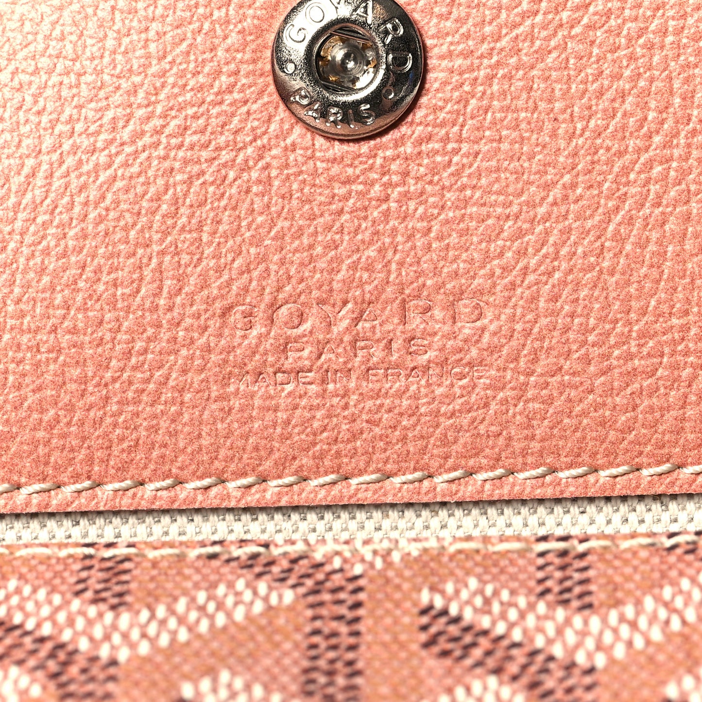 Iridescent Goyardine Saint Louis PM Pearly Coral
