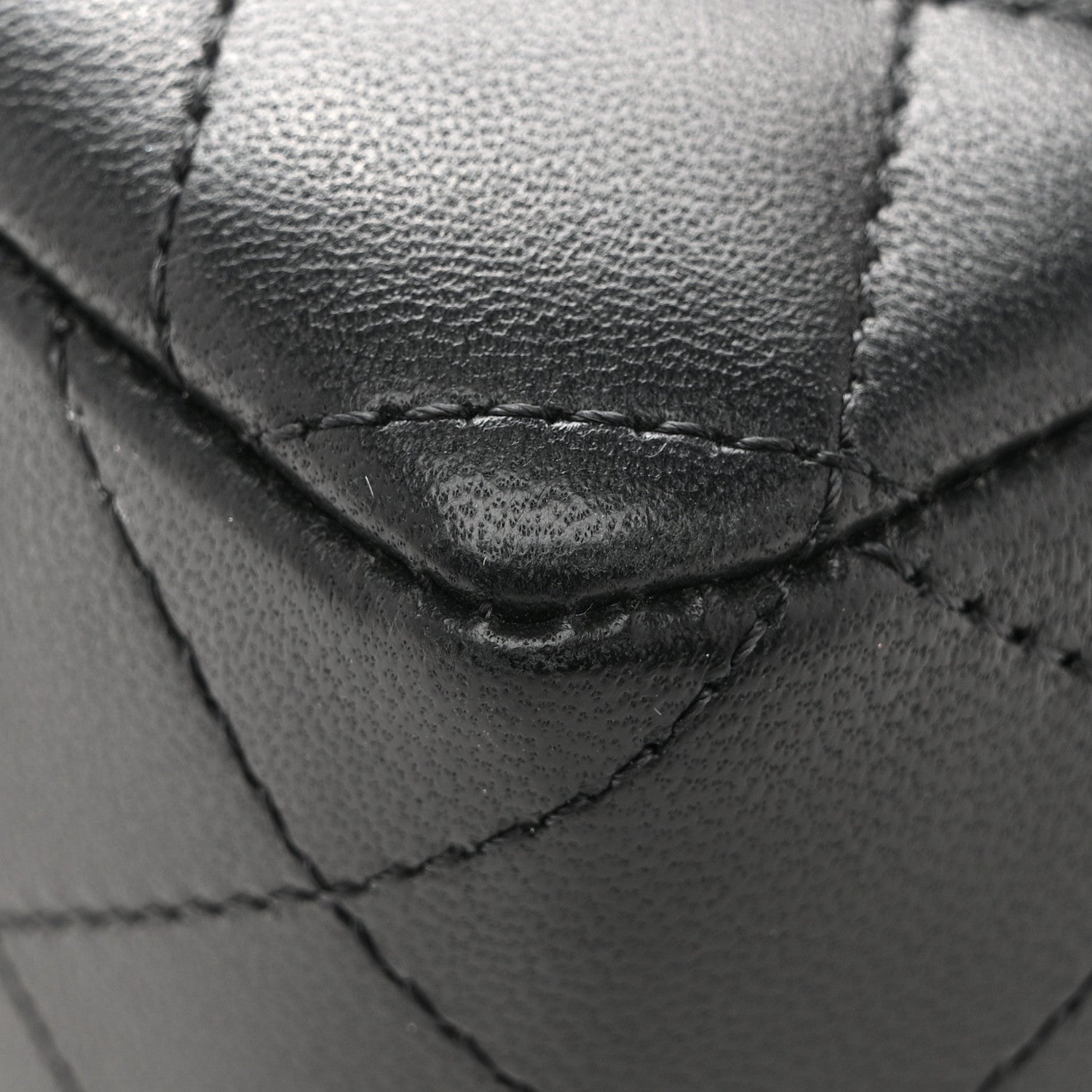 Chanel Lambskin Quilted Mini Rectangular Flap Black White 14 of 14