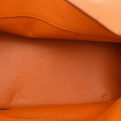 Hermes Taurillon Clemence JPG Birkin 42 Orange 13 of 30